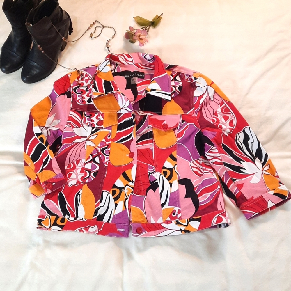 BIANCA NYGÅRD Denim Jacket - Colourful Women's Jacket